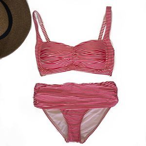 BOND-EYE AUSTRALIA Red & White Striped Bik…